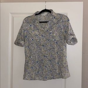 Floral button up shirt